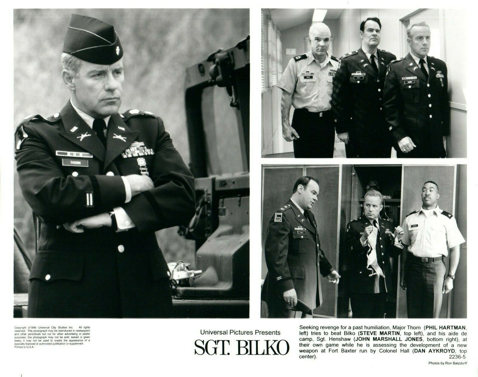 STEVE MARTIN DAN AYKROYD PHIL HARTMAN Movie SGT BILKO 8x10 Promo Photo Poster painting 1996