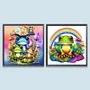 Combo Kit（2PCS)-Diamond Painting-DIY DIY Full Round Drill Frog (30*30CM)