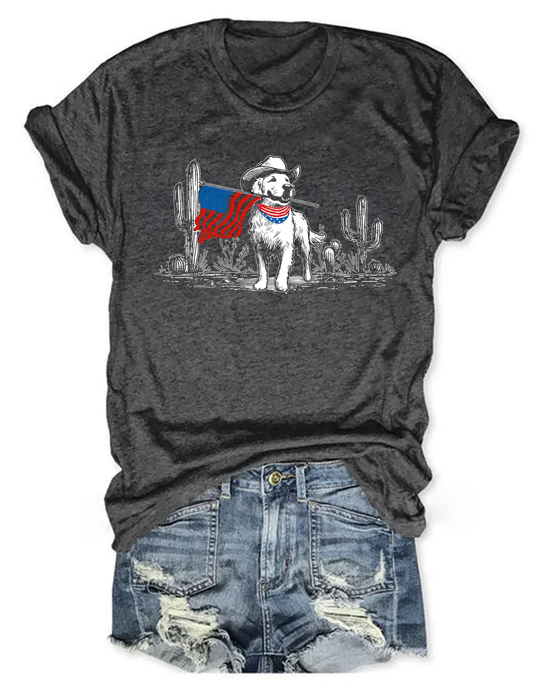 Golden Retriever 4th Of July T-shirt
