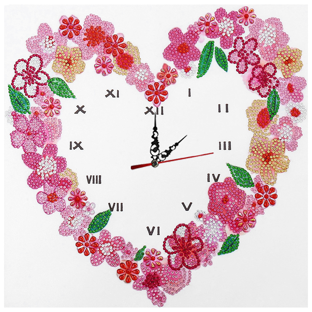 

Heart - 5D DIY Craft Clock - 35*35CM, 501 Original