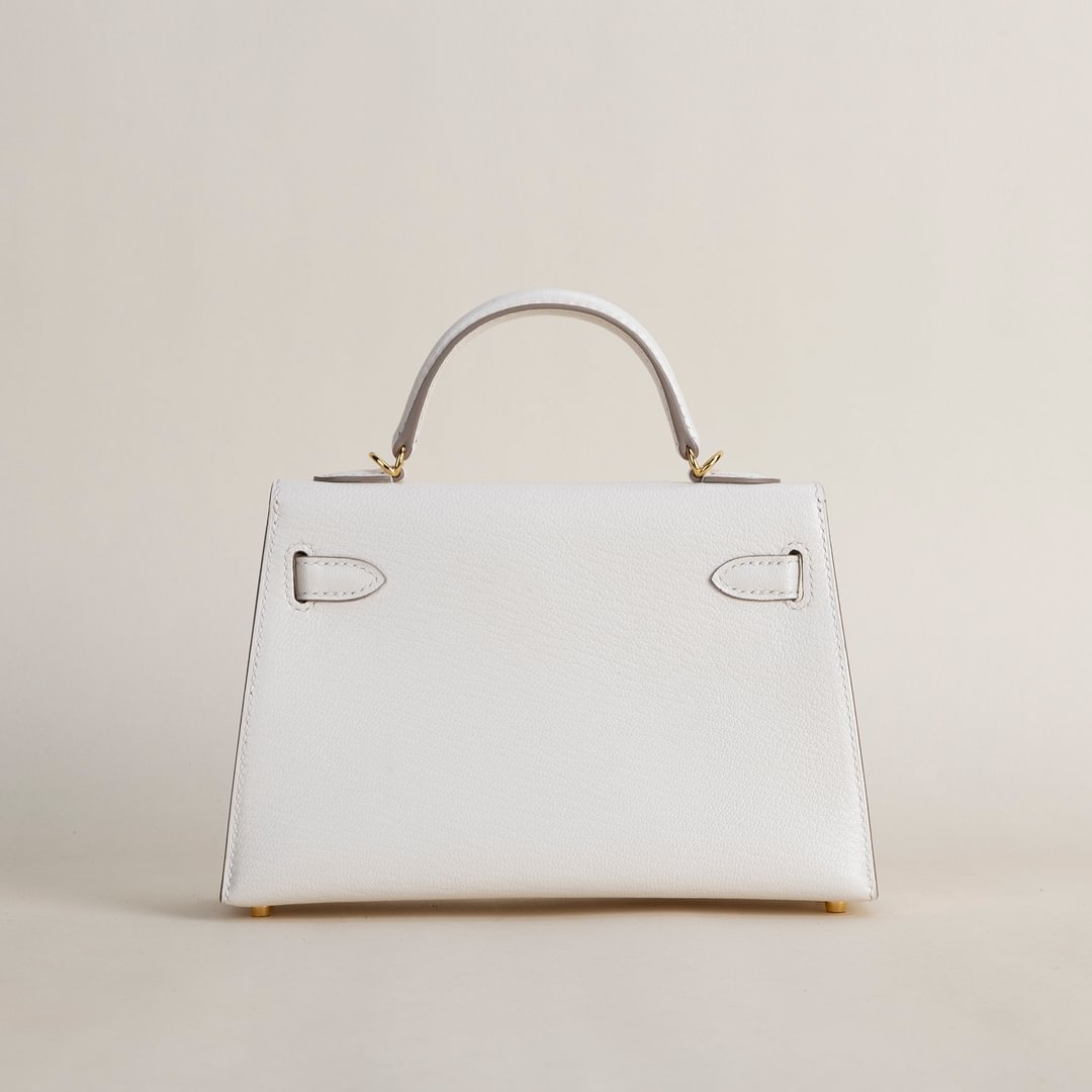 Mini Kelly II Chevre 10 Craie  GHW