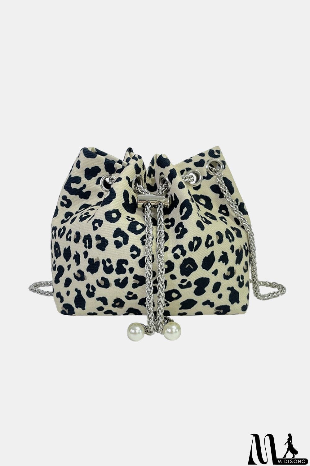 MidiSono - Animal Print Nylon Bucket Bag