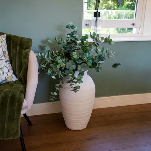 Small Traditional White Vase