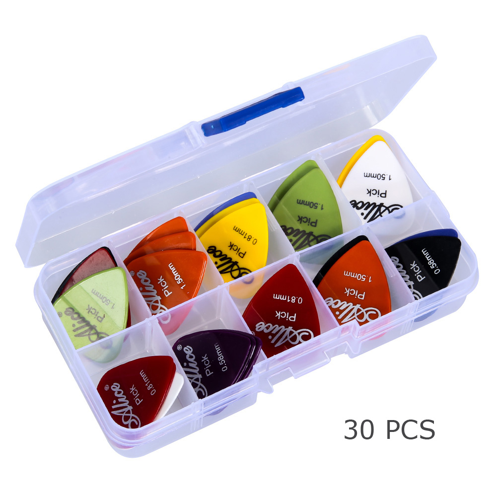 

30pcs Alice Acoustic Electric Guitar Picks Plectrums 1 Plastic Picks Box, 501 Original
