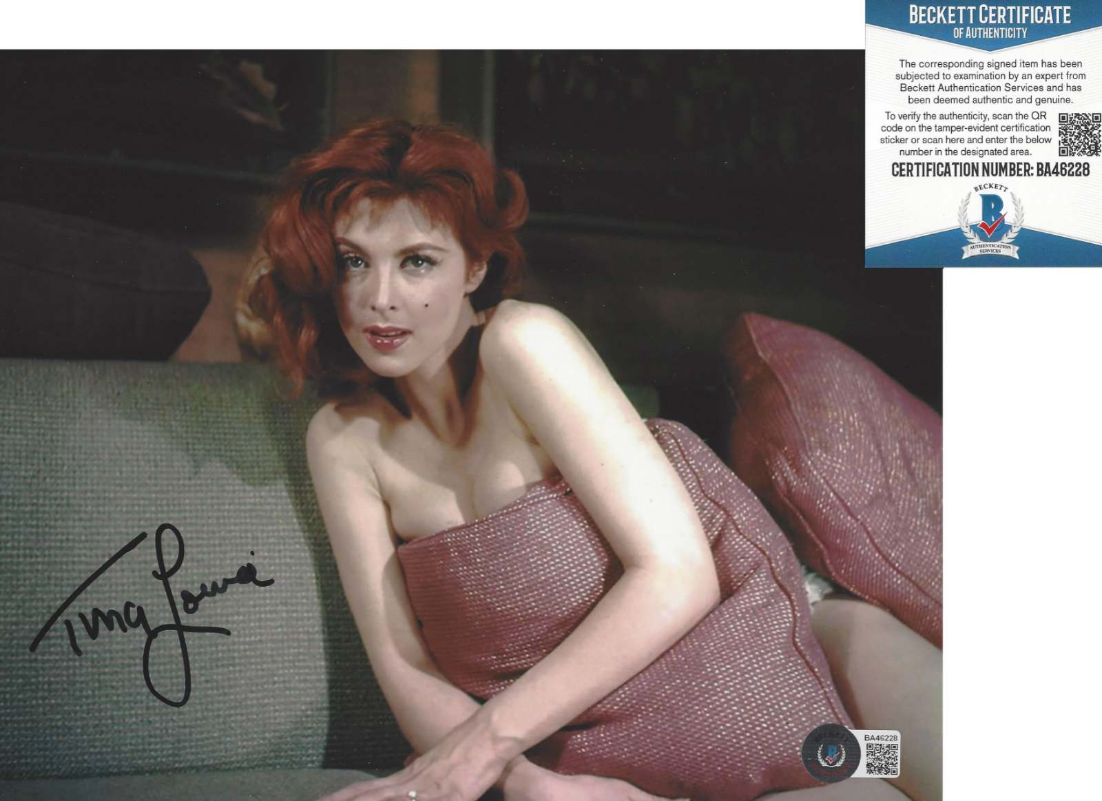 TINA LOUISE SIGNED 'GILLIGAN'S ISLAND' 8x10 Photo Poster painting 3 SEXY ACTRESS BECKETT COA BAS