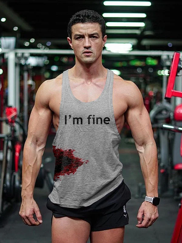 I'm Fine Printed Men's Vest