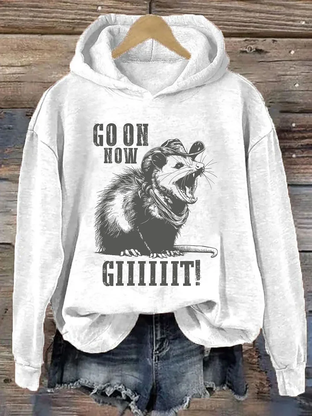 Cowboy Possum Hoodie