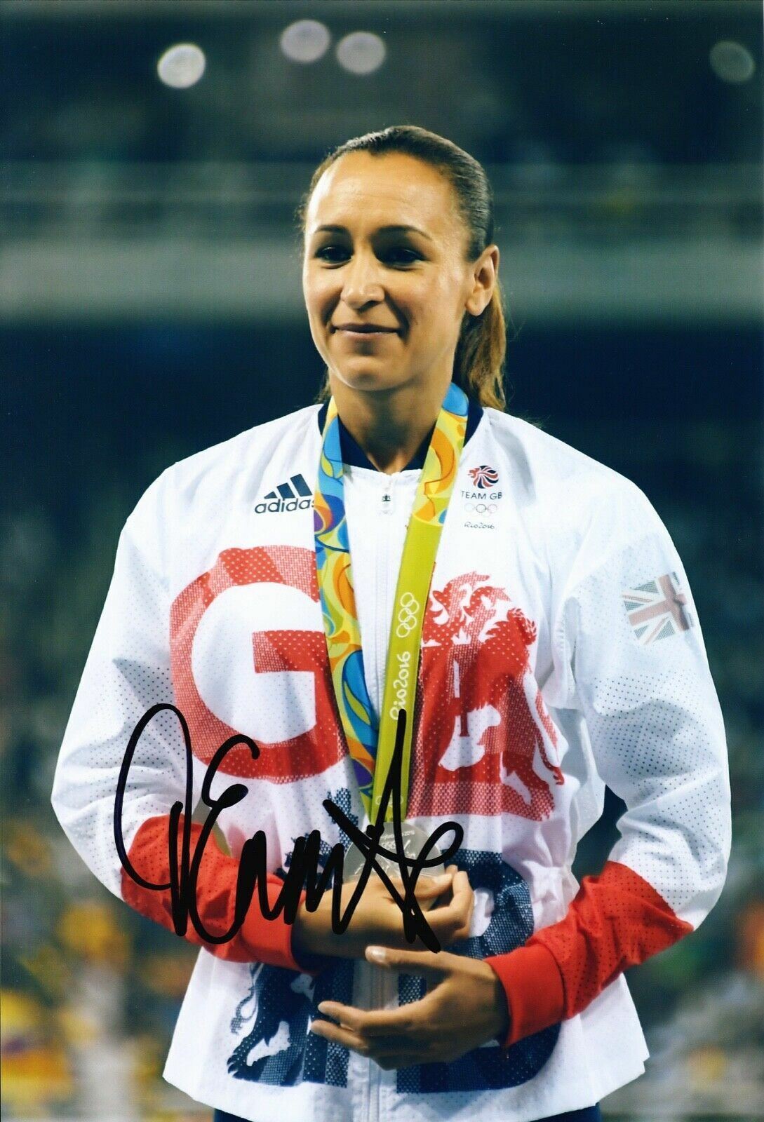 Jessica Ennis Signed 12X8 Photo Poster painting RIO 2016 Olympics AFTAL COA (H)