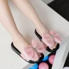 Girl Princess Fashion Bow Flip-flops with Non-slip Soft Base Shoes