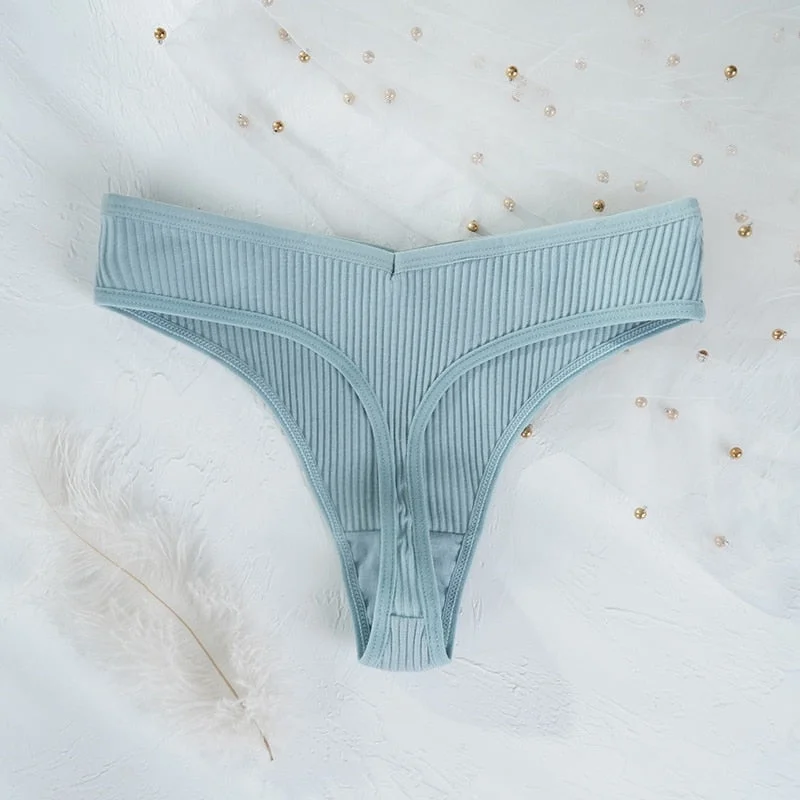Women's Panties G-string Thong Cotton Underwear Sexy Panties Female Underpants Breathable Pantys Lingerie Ladies Thongs