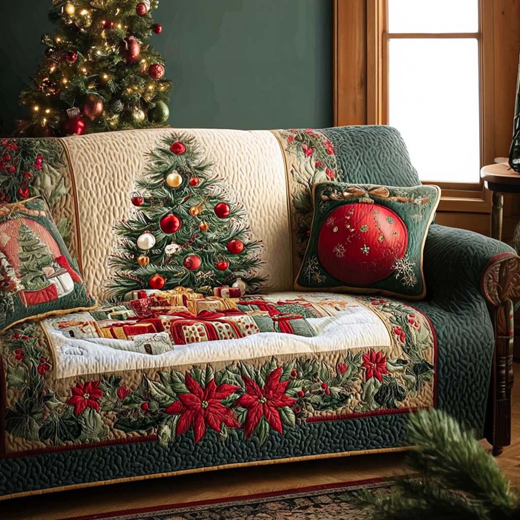 Family Tradition Quilted Sofa Cover NCU0NT10933 everthome