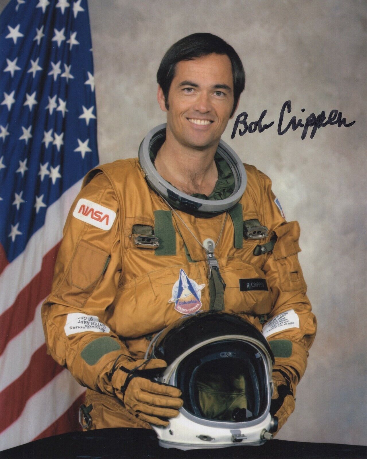 BOB ROBERT CRIPPEN SIGNED AUTOGRAPH SPACE NASA ASTRONAUT 8X10 Photo Poster painting #2