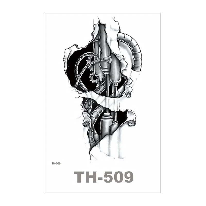 SDRAWING Temporary Tattoo For Women Sexy Tattoo Stickers Body Art Tattoo Chest Stickers Arm Tattoo Men Fashionable Fake Tatoo Cool Tattoo