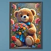 (40*60cm)Bouquet Bear - Full Round Drill Diamond Painting