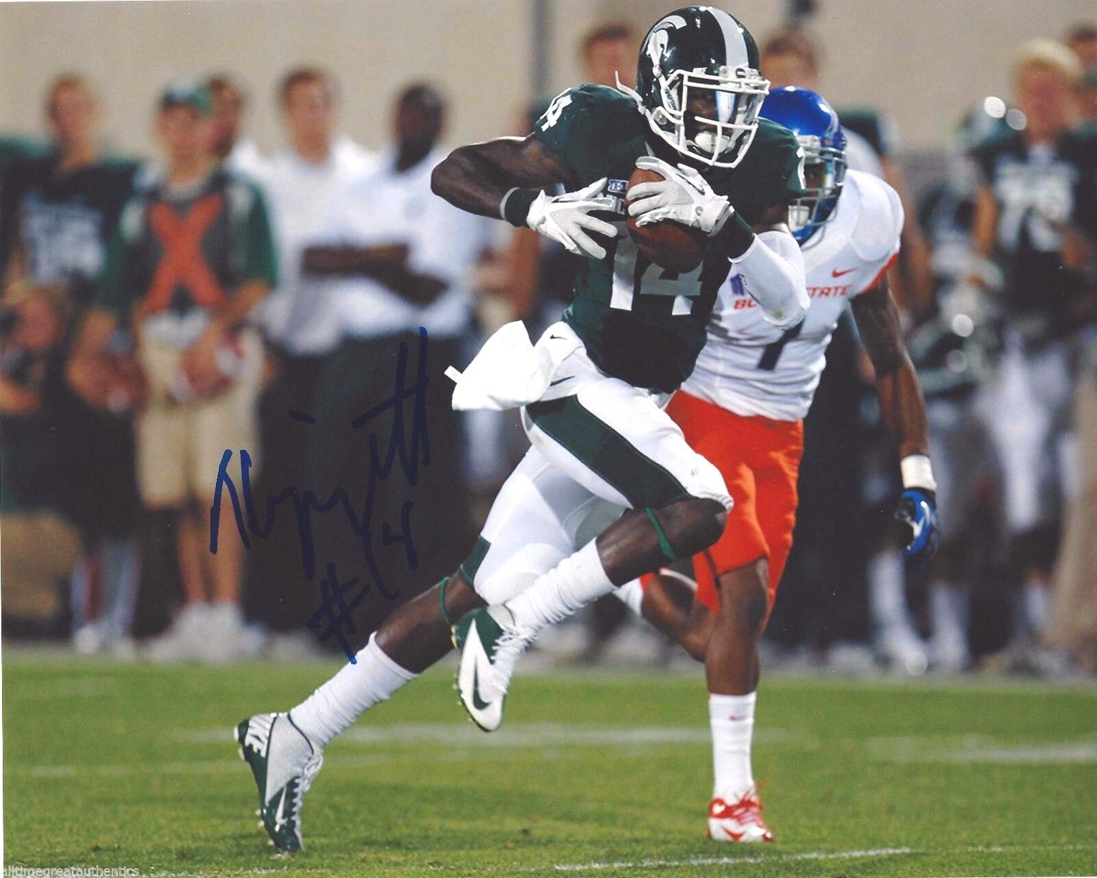 MICHIGAN STATE SPARTANS TONY LIPPETT HAND SIGNED 8X10 Photo Poster painting W/COA NFL DRAFT