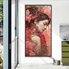 (40*80cm)Woman in Flower - Full Round Drill Diamond Painting