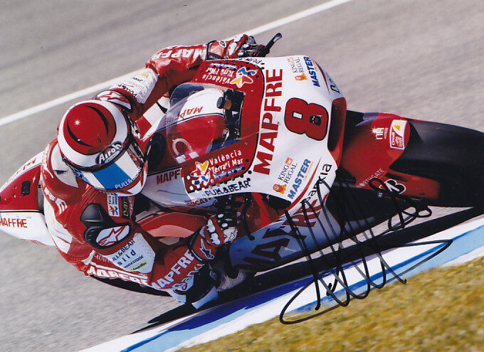 Hector Barbera Ducati Motogp Signed Photo Poster painting 5x7 2011.