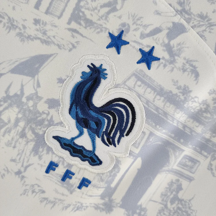 Tenue de foot bleu, taille enfant 4 à 6 ans - FFF France - Label