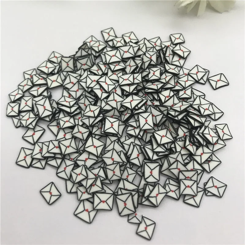 20g 5mm Envelope for Resin DIY Supplies Nails Art Polymer Clear Clay accessories DIY Sequins scrapbook shakes  Paper Craft