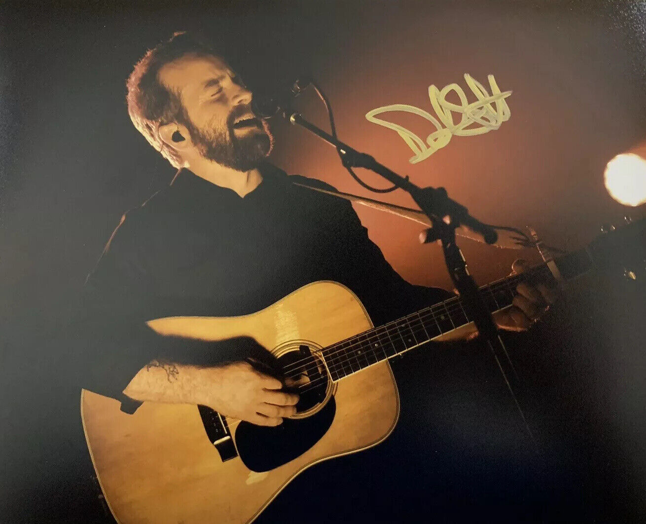 DAVE SIMONETT HAND SIGNED 8x10 Photo Poster painting TRAMPLED BY TURTLES AUTOGRAPH BLUEGRASS