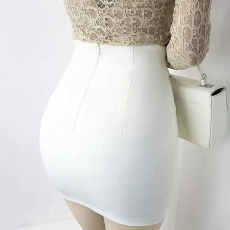 High-Waisted Bodycon Mini Skirt