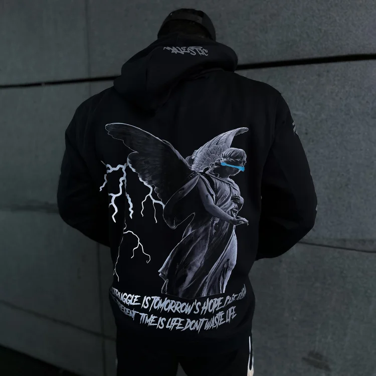 Street Lettering Oversized Hoodie