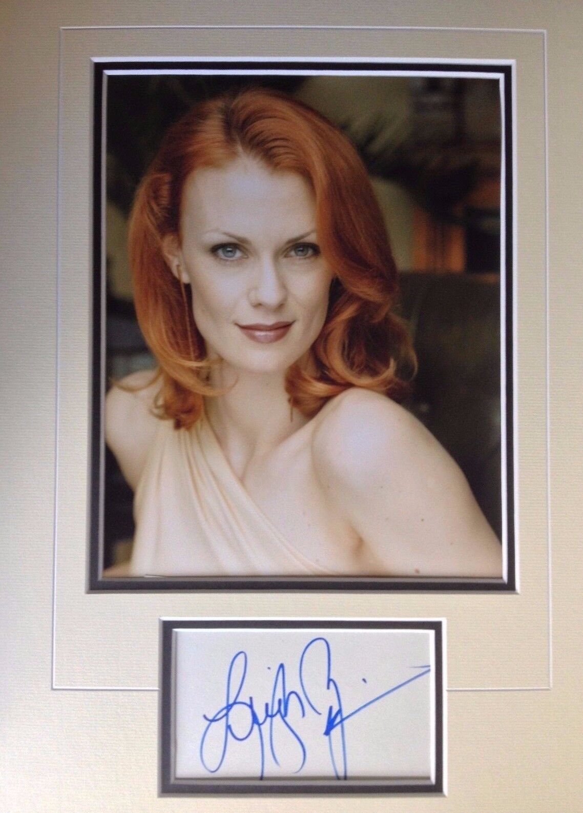 LEIGH ZIMMERMAN - POPULAR AMERICAN ACTRESS - SIGNED COLOR Photo Poster painting DISPLAY