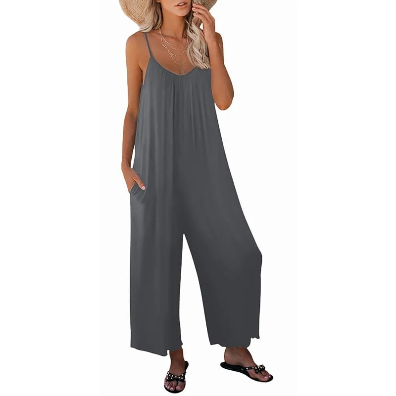 🔥Hot Sale 49% off 🔥Ultimate Flowy Jumpsuit with Pockets Buy 2 Extra 10% OFF