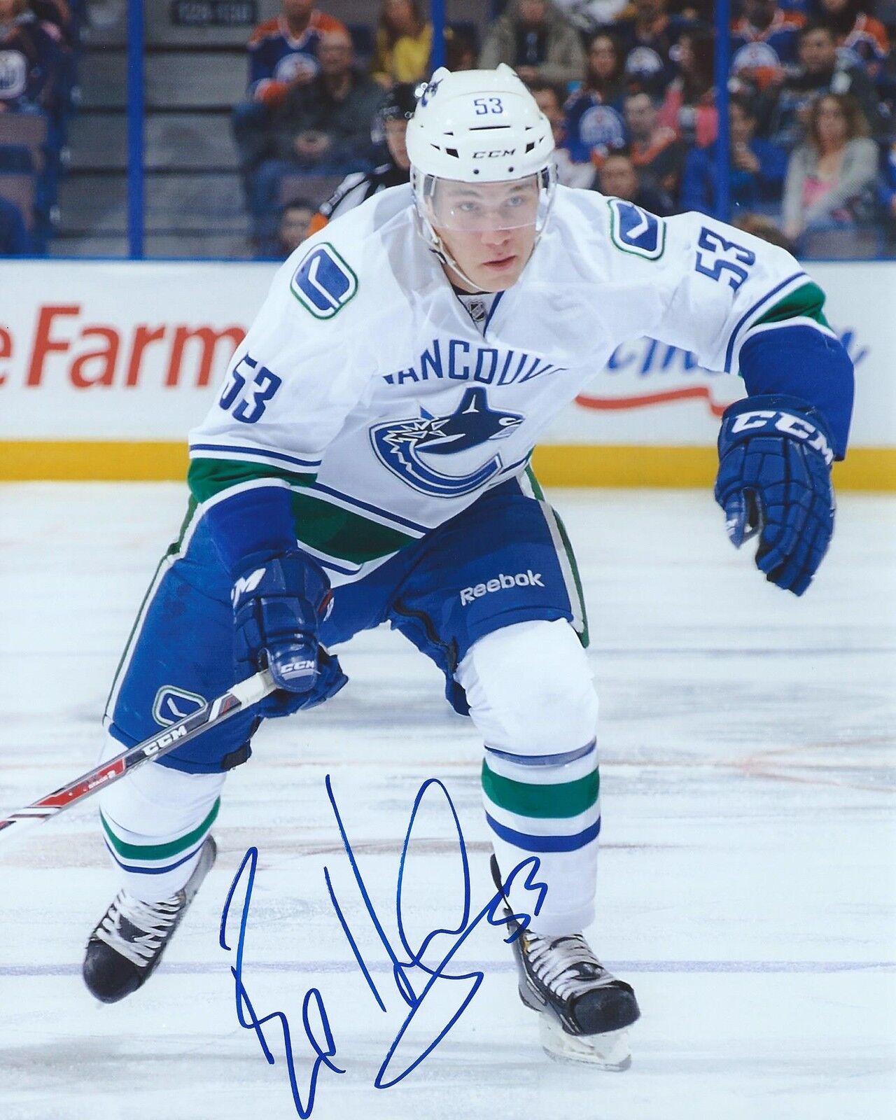 Bo Horvat Signed 8×10 Photo Poster painting Vancouver Canucks Autographed With Proof + COA D