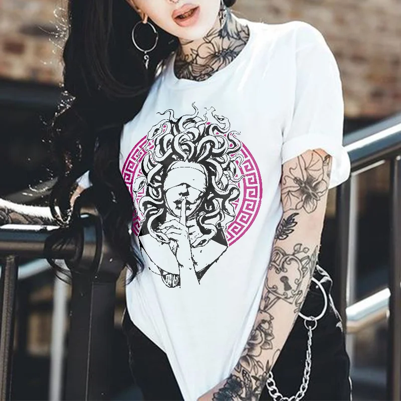 Medusa Printed Women's T-shirt -  