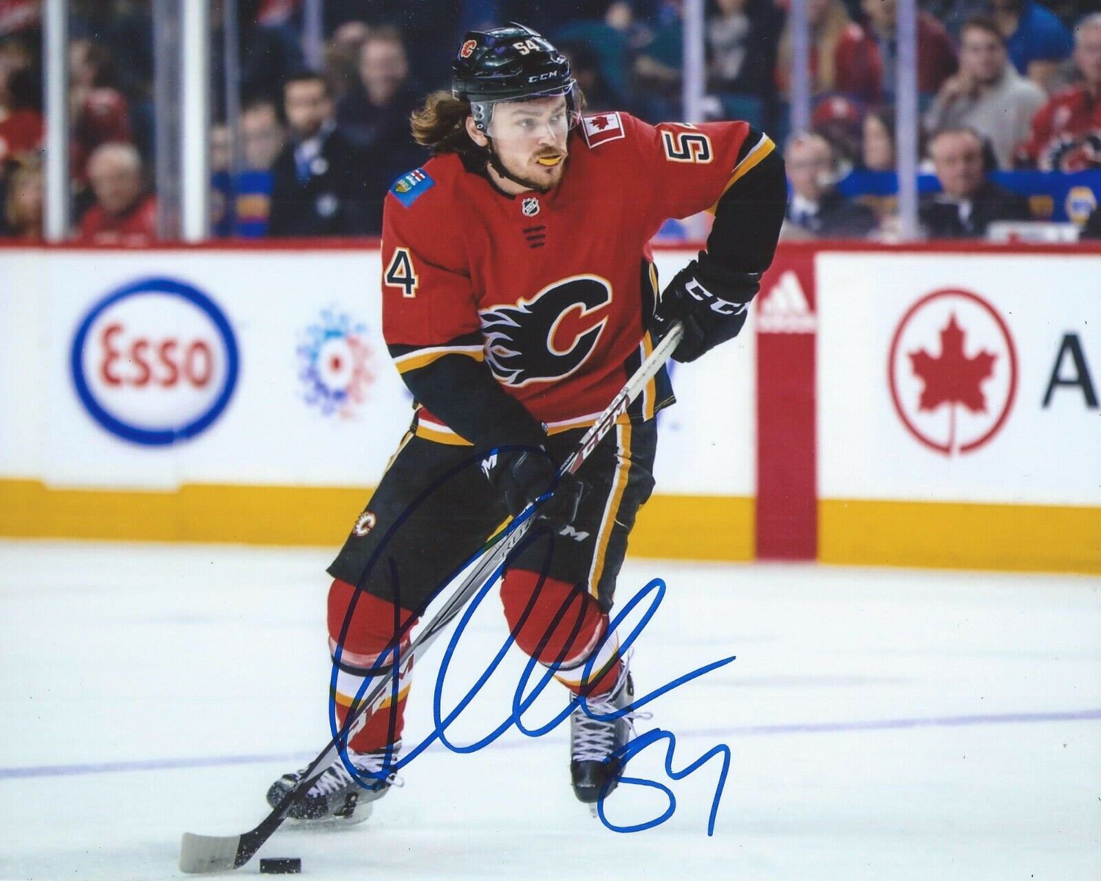 Rasmus Andersson Signed 8x10 Photo Poster painting Calgary Flames Autographed COA