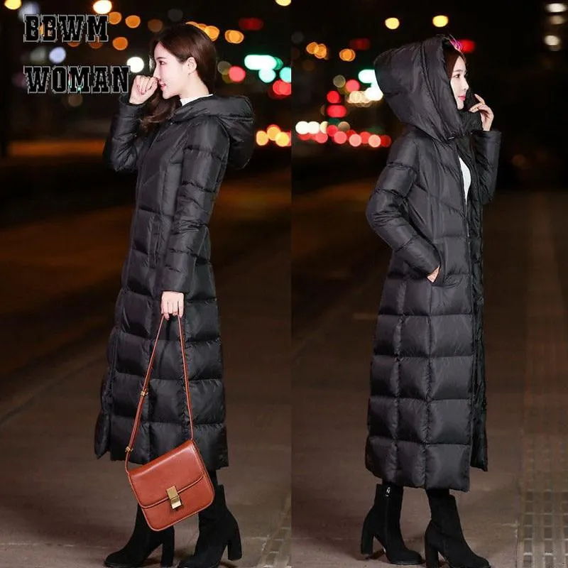 2019 Black Color Long Style Women Parkas Winter Padded Female Coat