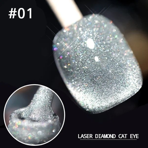 🔥LAST DAY 48% OFF🔥💎Laser Diamond Cat Eye Nail Polishr(BUY 2 GET FREE SHIPPING)