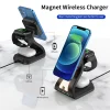 3 IN 1 MAGNETIC WIRELESS CHARGING STATION ,MULTIFUNCTIONAL FOR SMARTPHONE , SMART WATCH , EARPODS