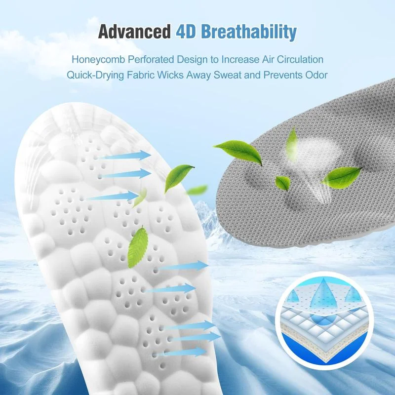 Soft Elastic Breathable Shoe Insoles - Lightweight and Sweat Absorbent, Comfortable for Non Tiring Feet in Bedroom Footwear Soft Elastic Breathable Shoe Insoles - Lightweight and Sweat Absorbent, Comfortable for Non Tiring Feet in Bedroom Footwear