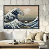 (US Local)Kanagawa Wave-14CT Stamped Cross Stitch Kit(60x44cm)