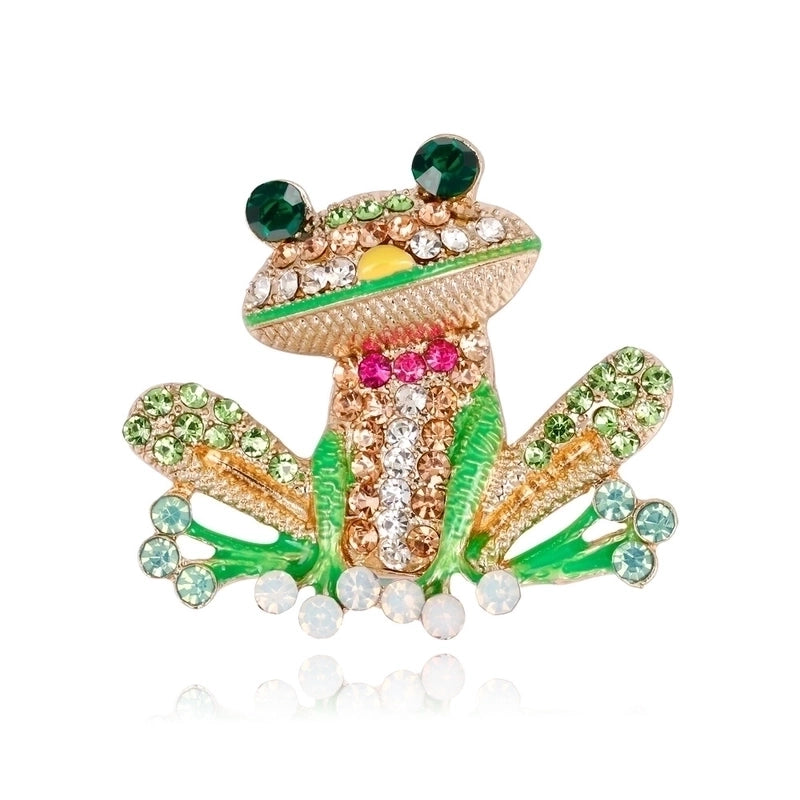 Cartoon Style Pin Frog Alloy Plating Other Women’S Brooches