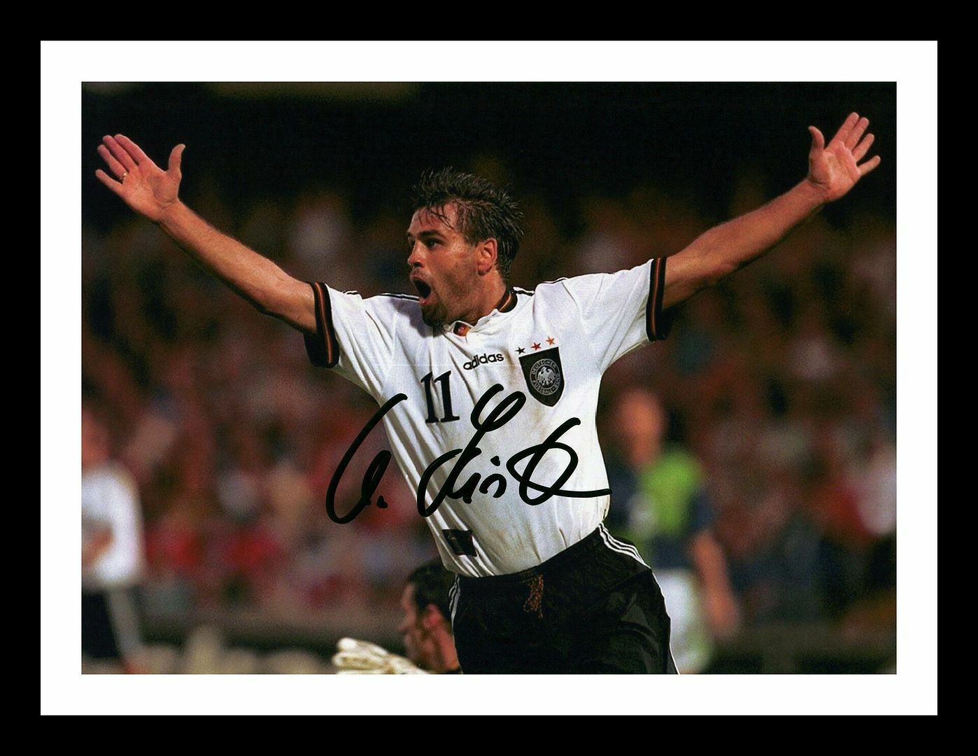 Ulf Kirsten - Germany Autographed Signed & Framed Photo Poster painting 1