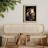 Diamond Painting -DIY Round Drill Princess Changfa Le Pei Silhouette(40X50CM)