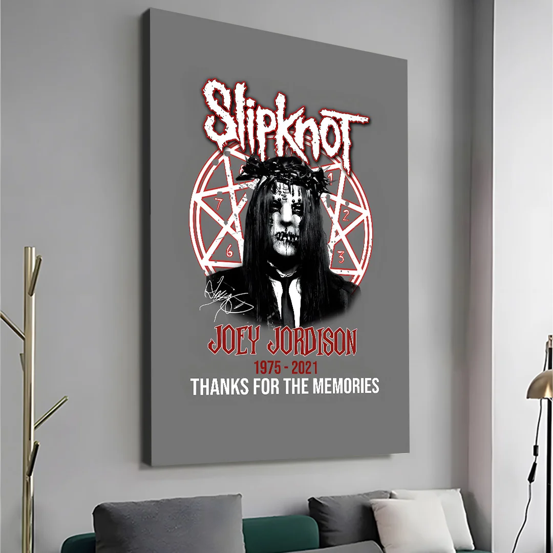 Música Joey Jordison Cartel De Chapa De Metal Decoración De