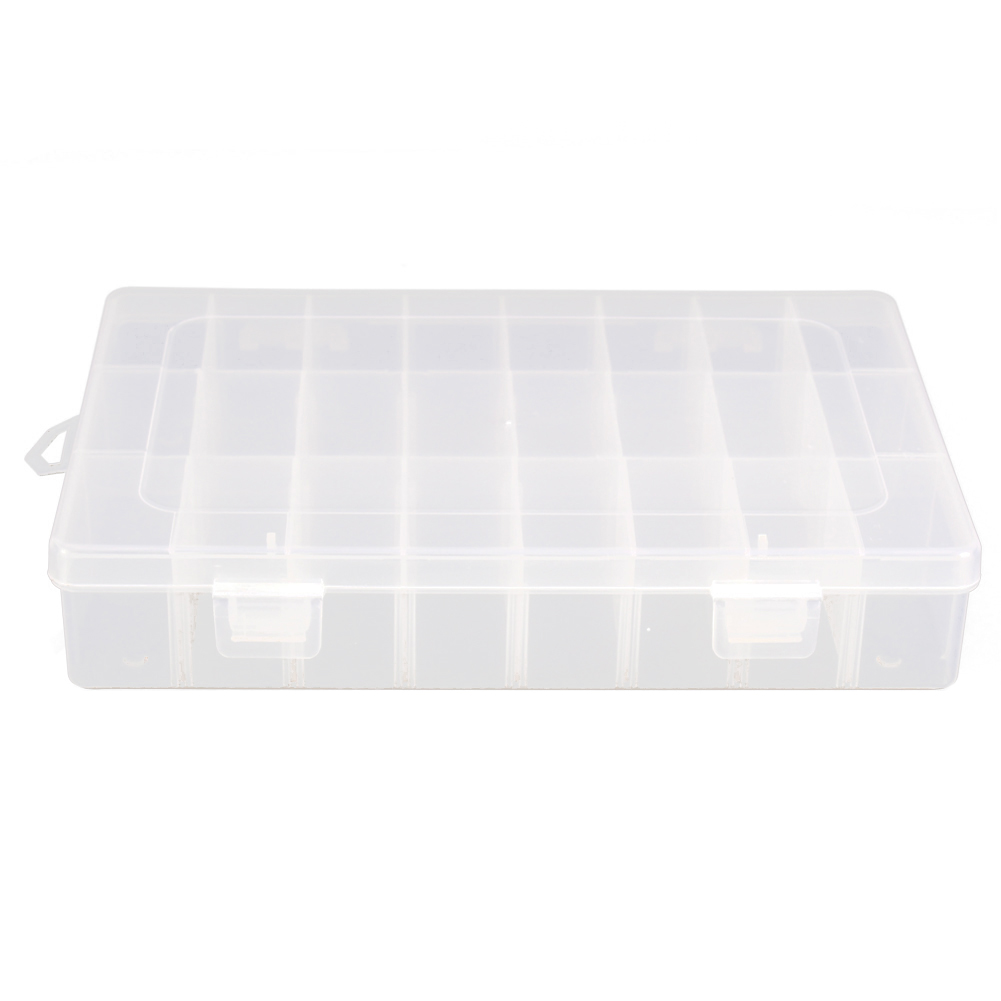 

24 Slots Plastic Fishing Tackle Box Fishing Bait Lure Holder Storage Cases, 501 Original