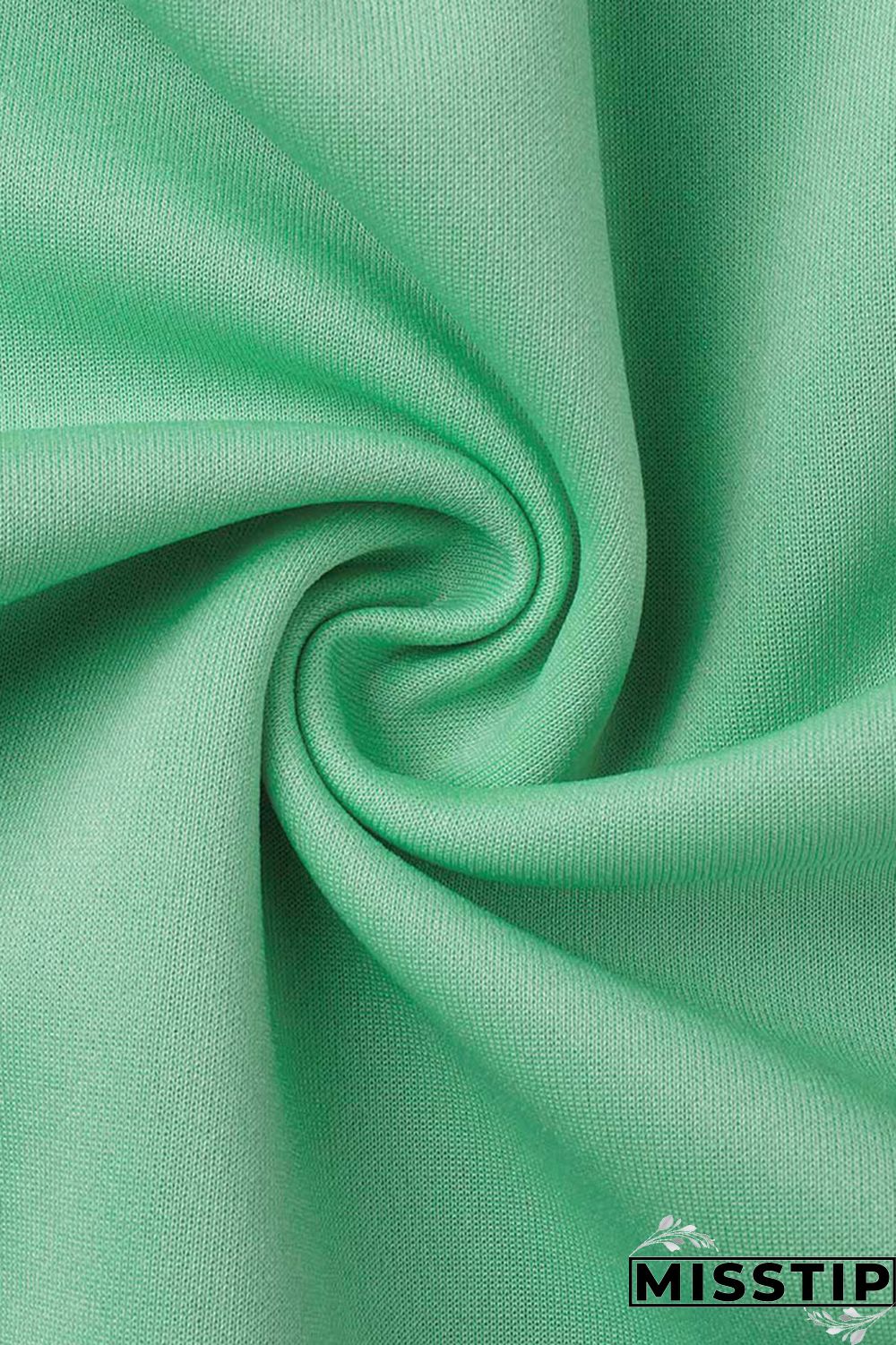 Green Casual Solid Patchwork Buckle Long Sleeve Two Pieces