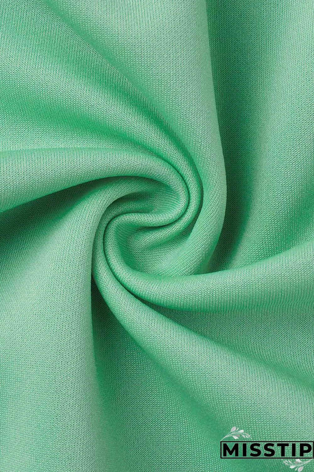 Green Casual Solid Patchwork Buckle Long Sleeve Two Pieces