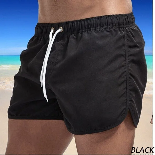 Beach Shorts Running Shorts Men 2In1 Fitness Gym Workout Short Quick-drying Breathable Sports Athletic Pockets Pants with Zipper