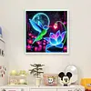 Luminous Lotus Hummingbird-11CT Stamped Cross Stitch 40*40cm/15.75*15.75in