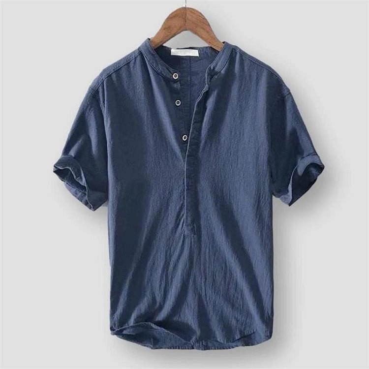 🔥2023 Men's New Linen Casual Short Sleeve Shirt-BUY 2 FREE SHIPPING