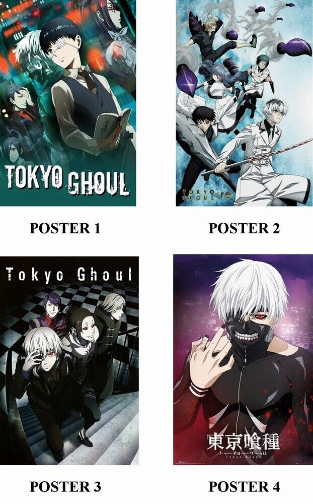 TOKYO GHOUL - ANIME - 4 Photo Poster painting POSTERS - PRINTS - INSERTS FOR FRAMING!