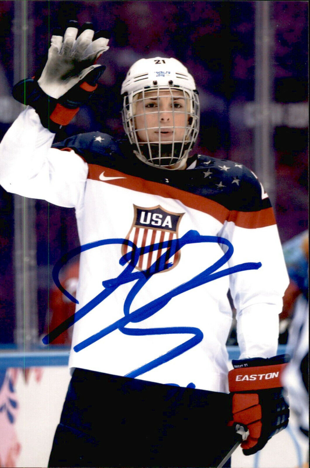 Hilary Knight SIGNED 4x6 Photo Poster painting TEAM USA WOMENS HOCKEY / OLYMPIC GOLD MEDAL #8