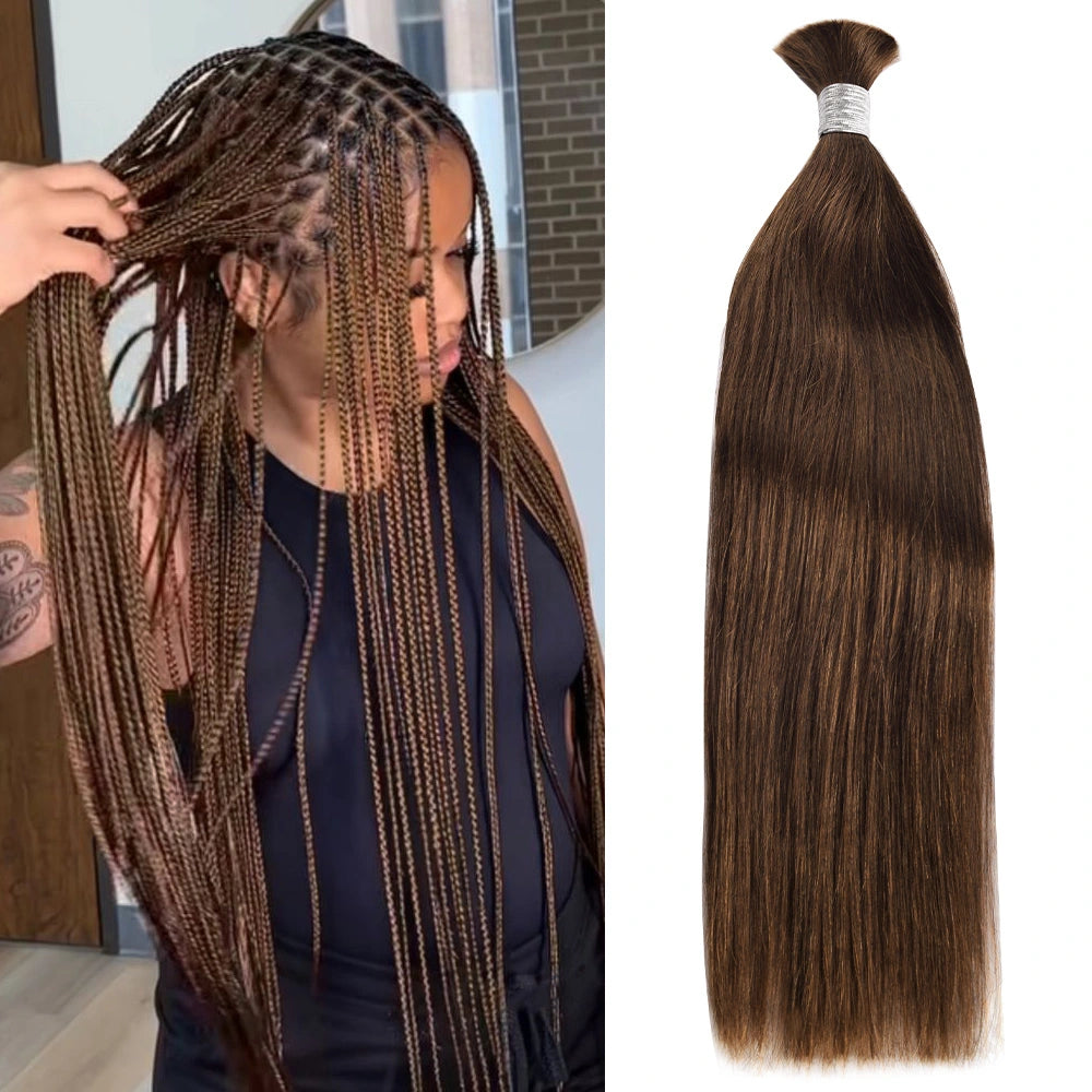 #4 Straight Hair Bulk | For Braiding | 100% Human Hair | BORUIHAIR