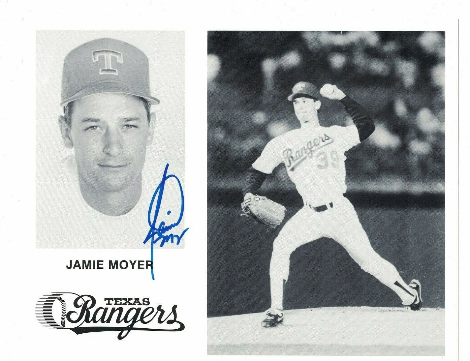 Jamie Moyer Texas Rangers Signed 8x10 Photo Poster painting W/Our COA LML90